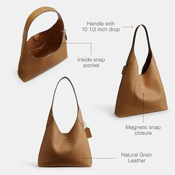 Coach Brooklyn Shoulder Bag 28 - Picture 9 of 11